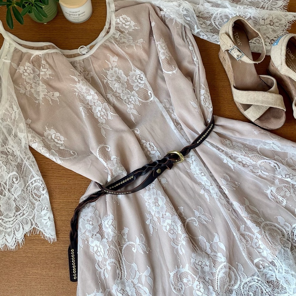 Brown Braided Belt
